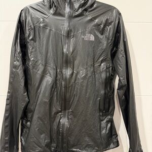 Black north face rain jacket size medium hardly worn